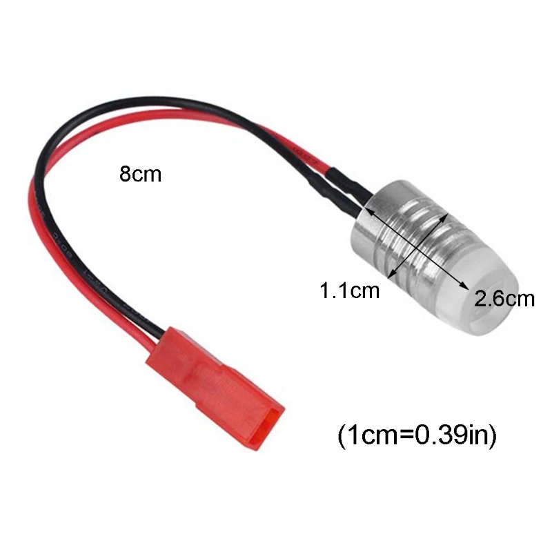 

1.5W Super Bright 12V LED Light Signal Searchlight for Race Drone Quadcopter RC