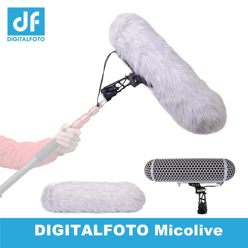 Micolive Микрофон лобового стекла дирижабль защищает клетки и подвесом Системы для