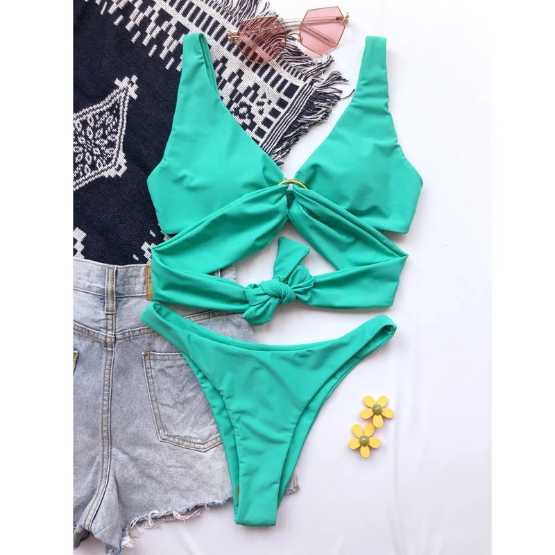 Push Up Bikini 2020 Sexy Bikini Set Women Swimwear Bathing Suit Swimsuit Female Swimming Suit Bandage Swimsuit Thong Bikini