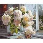 Набор для рисования по номерам на окнах, цветы, масляная роспись, для взрослых и детей, для украшения дома, гостиной, акриловая роспись