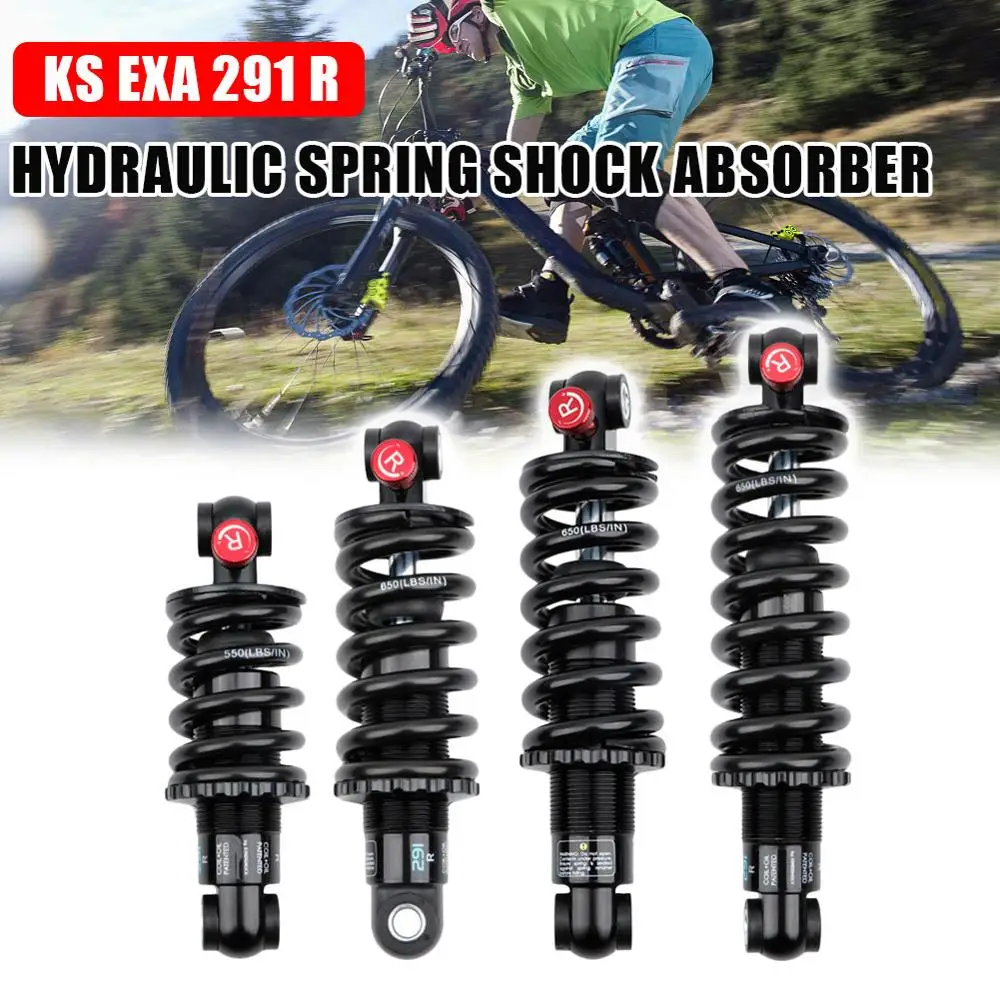 

Mountain Bike Alloy Air Rear Shock Absorber Adjustable Damping Bicycle Safety Riding for Cycling Travel Downhill EXA 291R KS MTB