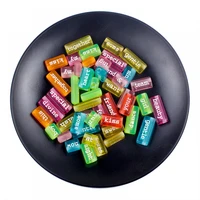 10pcs 24mm mixed letter acrylic beads rectangular shape multi size word beads for jewelry making diy bracelet necklace accessory