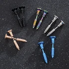 Женские серьги для пирсинга, в стиле панк, из нержавеющей стали, 5 цветов, мужские серьги-гвоздики, 1 пара