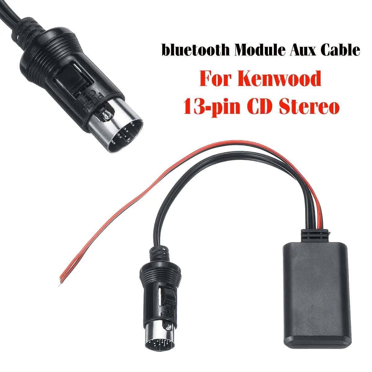 Car Bluetooth Module Audio Auxiliary Cable Adapter Receiverfor Kenwood All 13-pin CD Stereo  Car Electronics Accessories