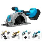125 мм Беспроводная бесщеточная электрическая циркулярная пила Ручной электроинструмент 0- 45  регулируемая машина для резки древесины для батареи Makitas 18 в