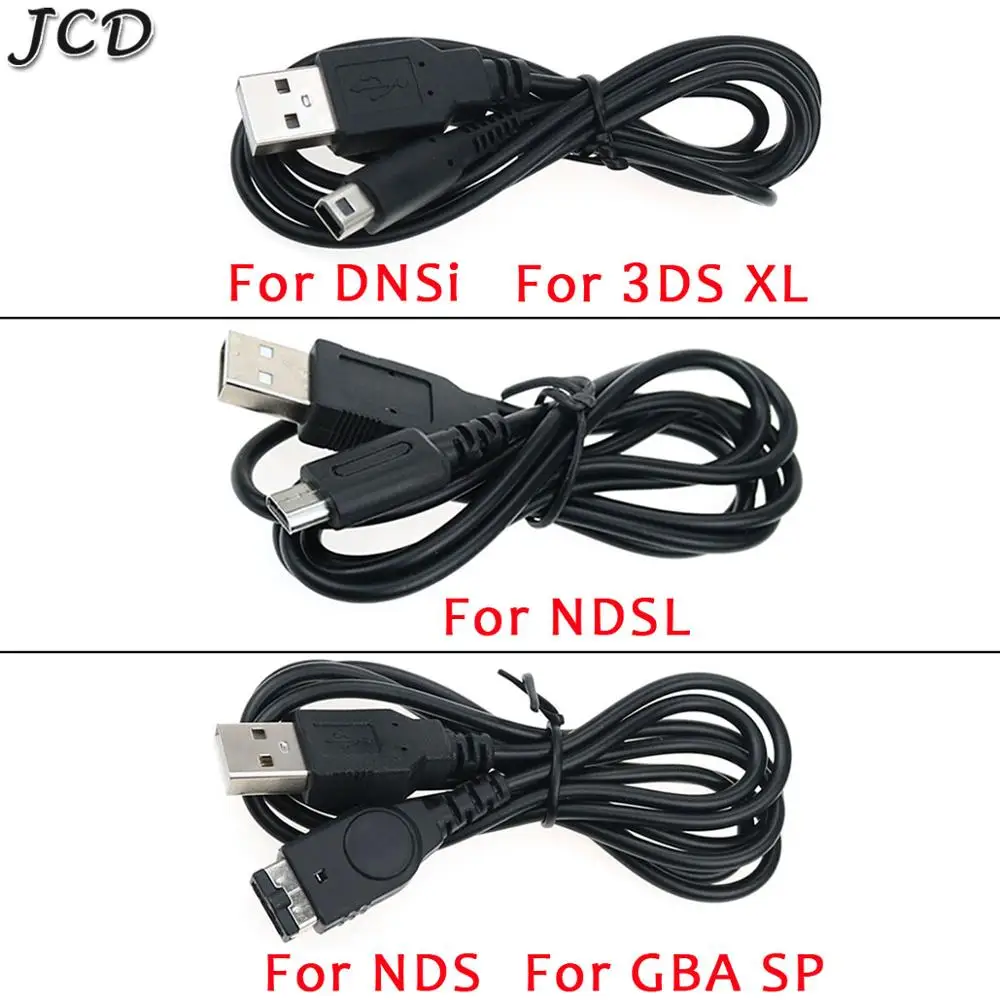 Фото USB-кабель JCD для зарядки и передачи данных шнур DS Lite DSL NDSL NDSi 3DS New XL LL NDS GBA SP |