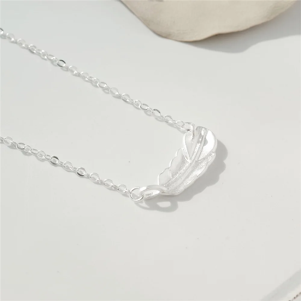 Женское колье с перьями и подвеской Flyleaf креативное ожерелье из стерлингового