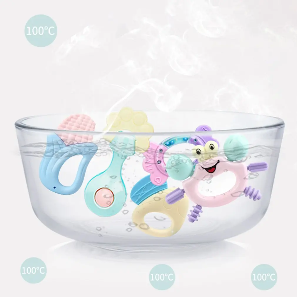 

Handbell Baby Toy Puzzle Little Boys And Girls Early Education Toy Newborn Baby Teether Non-toxic Early Educational Toy Gift