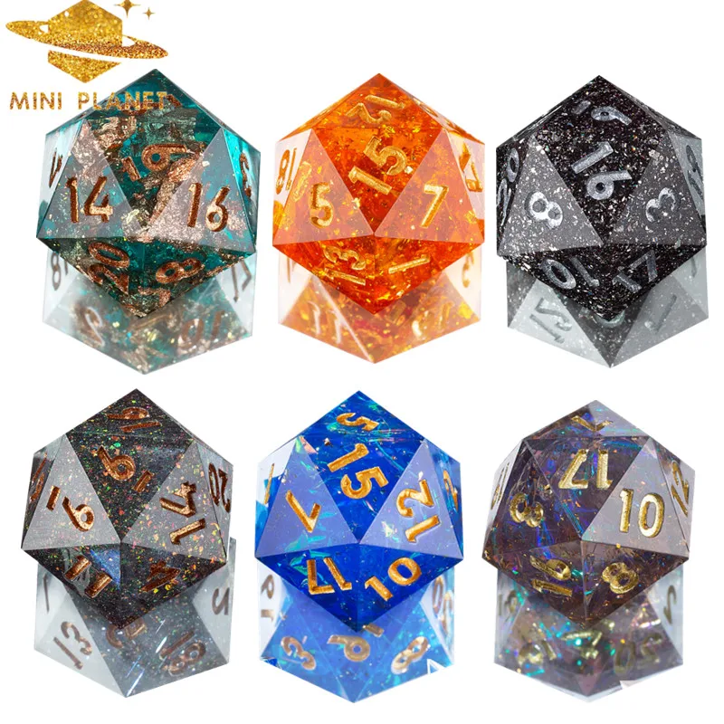 

DND Role Playing Game Dice 100% Handcrafted D20 Polyhedral Dice Game With Sharp Edges For Table Board Games DND D20 Dice