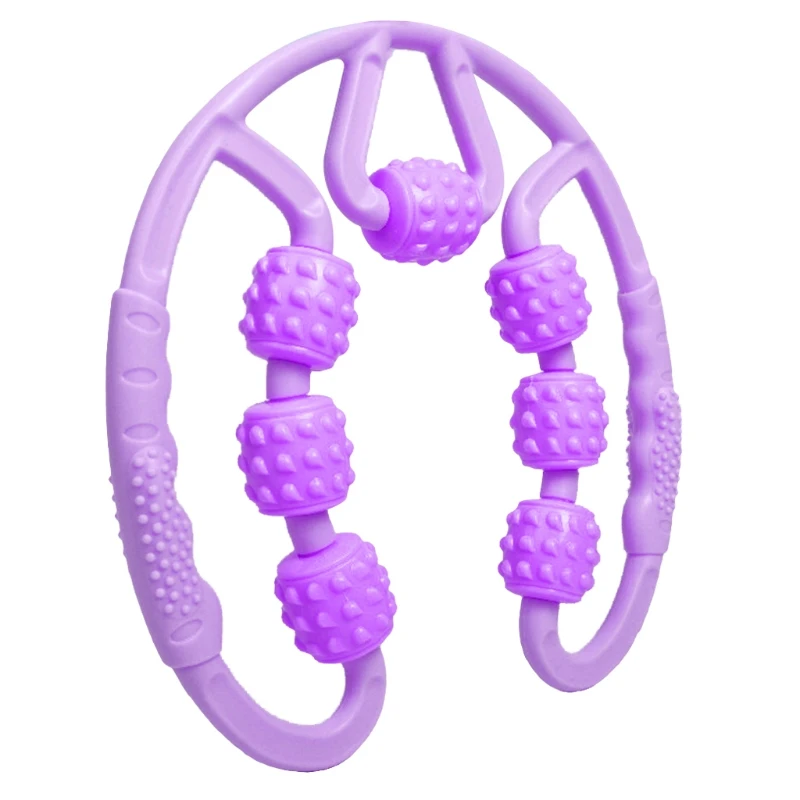 7-колесный плавающий массажный ролик для рук ног шеи мышечной ткани тренажерный