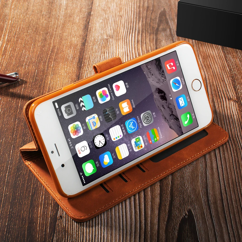 Чехол для iphone 6 6 S, Роскошный Ретро-чехол из искусственной кожи с откидной крышкой, чехол-книжка для телефона iphone 6 S Plus, чехол для Apple iphone 6 Plus