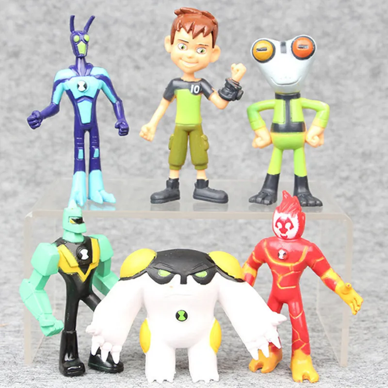 Ben 10 Omnitrix игрушки серое вещество Heatblast Humongousaur Рэт фигурки Детские для детей Gifts6pcs/9