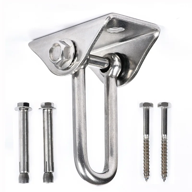 Гамак для йоги фиксирующий потолок и стену стальной крепежный якорь + болт