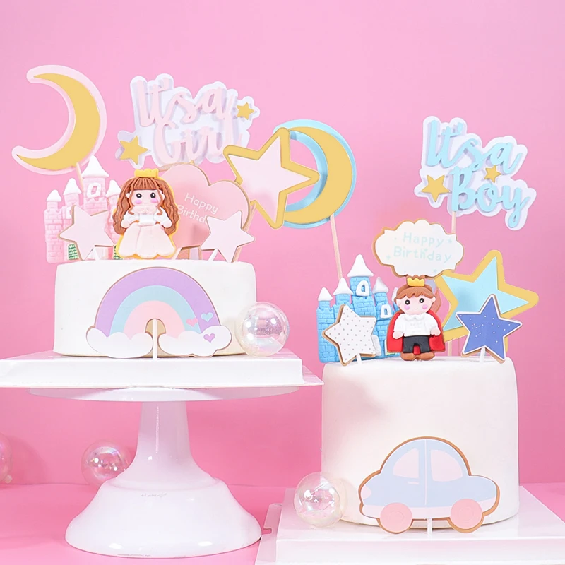 Cakelove прекрасный принцесса принц выпечки торт Топпер для вечерние день Святого
