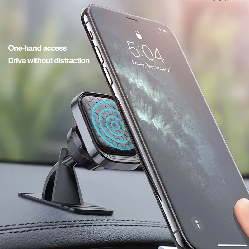 Автомобильный держатель HOCO для телефона магнитный с поворотом на 360 градусов iPhone