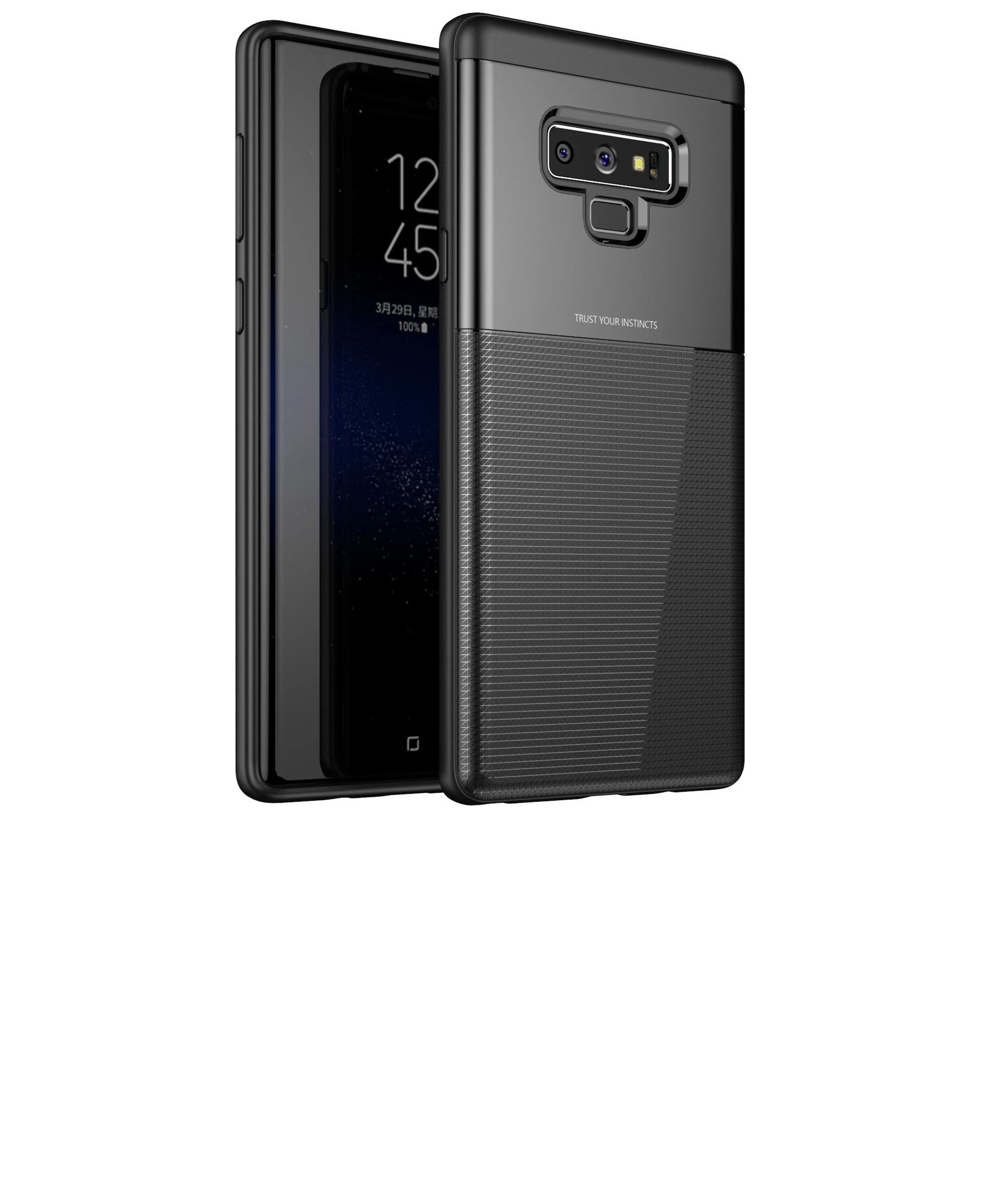 Гибкий чехол для телефона samsung note9 полный защитный задняя крышка защита от