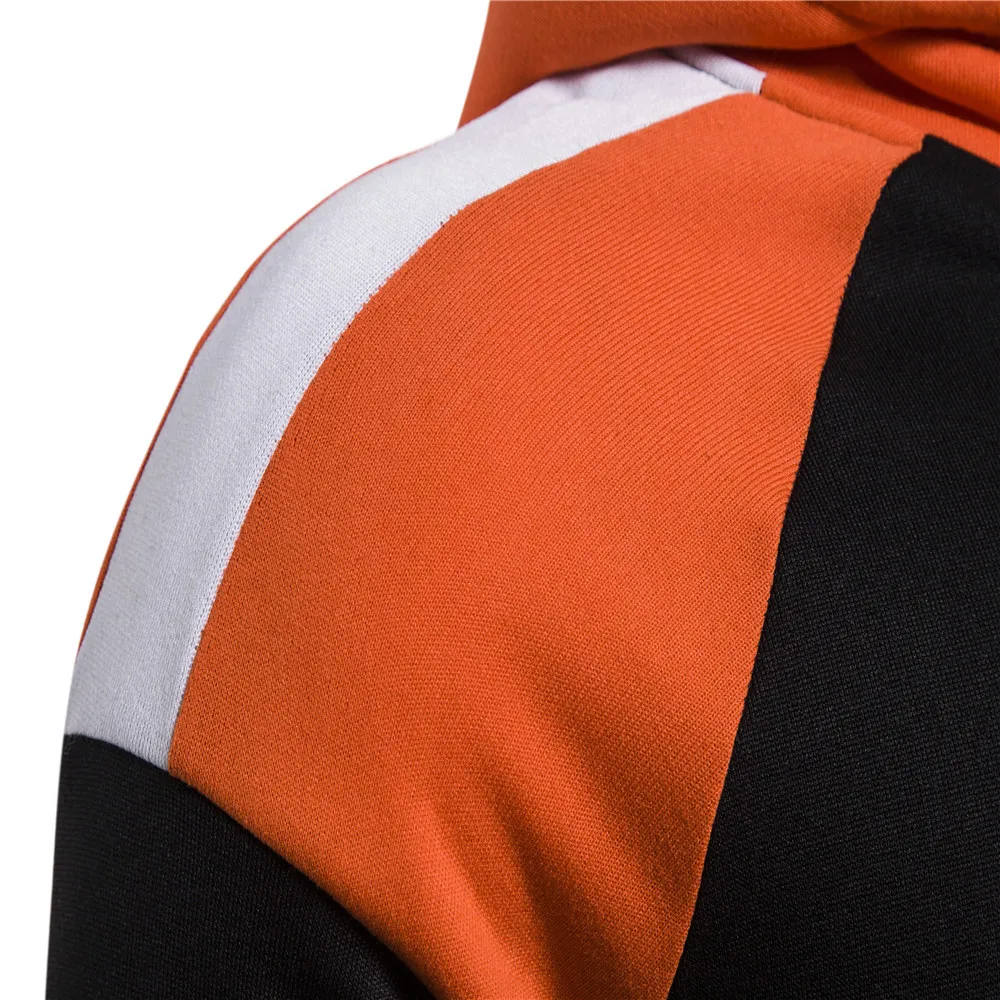 

ZOGAA New Style Contrast Stitching Hooded Pullover Sweatshirt Fashion Slim Sportswear Casual Streetwear Harajuku Men's Jacket