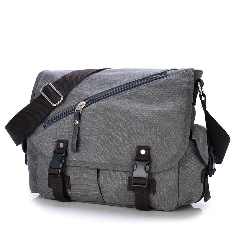 Винтажные холщовые мужские сумки мессенджеры модная сумка через плечо мужская