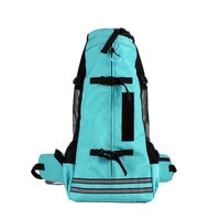 outdoor pet backpack breathable pet dog carrier bag for large dogs bulldog backpack adjustable travel bags