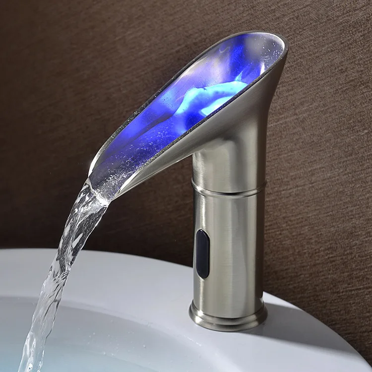 

All-copper ORB sensor faucet LED basin faucet bathroom bar sensor faucet