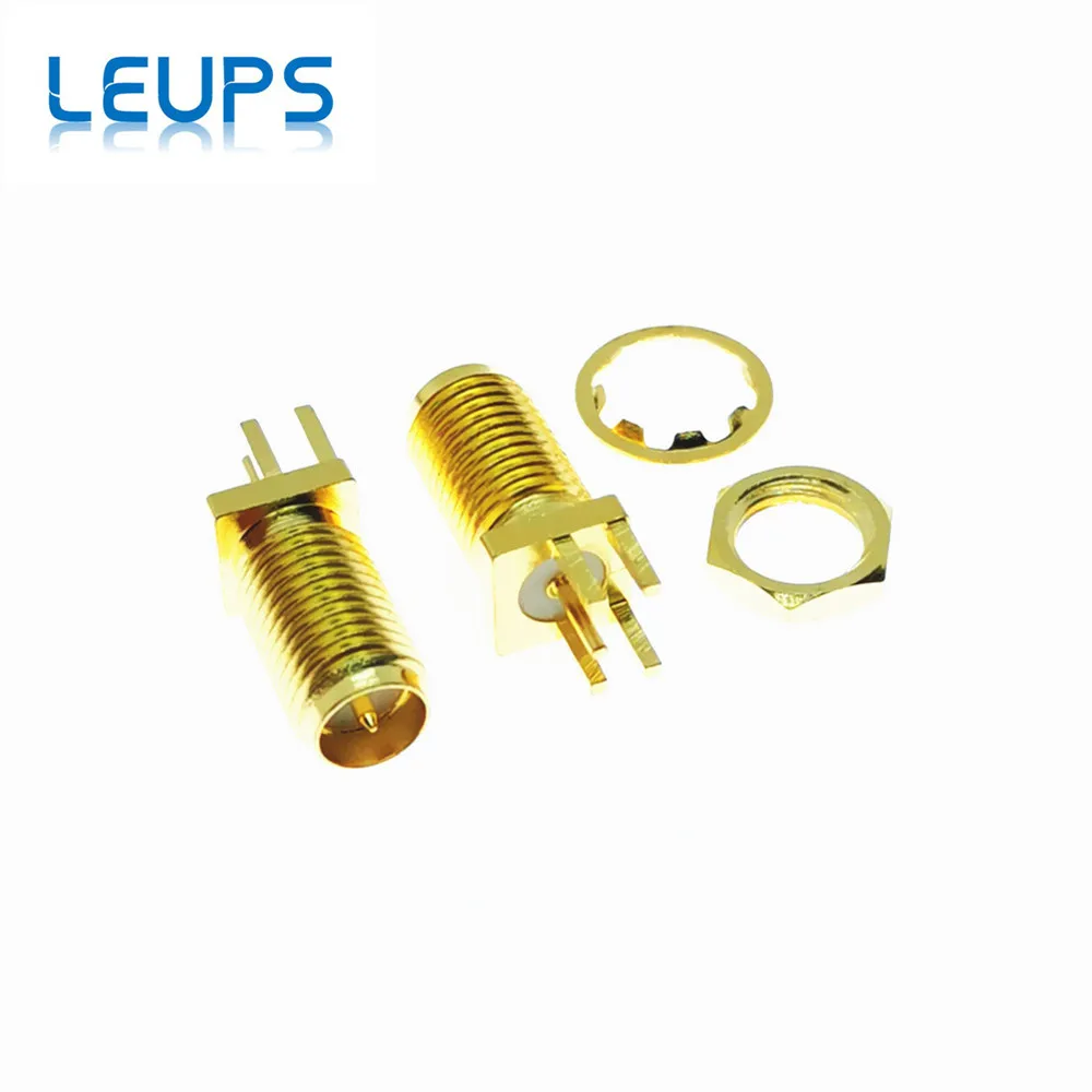 10 шт. разъёмы SMA Мама или мама (штырь) RF разъём гайка для пайки зажим печатной платы