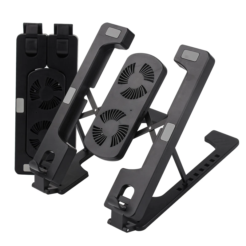 

Портативная подставка для ноутбука с охлаждающим вентилятором, складной держатель для ноутбука Macbook Pro, регулируемый кронштейн