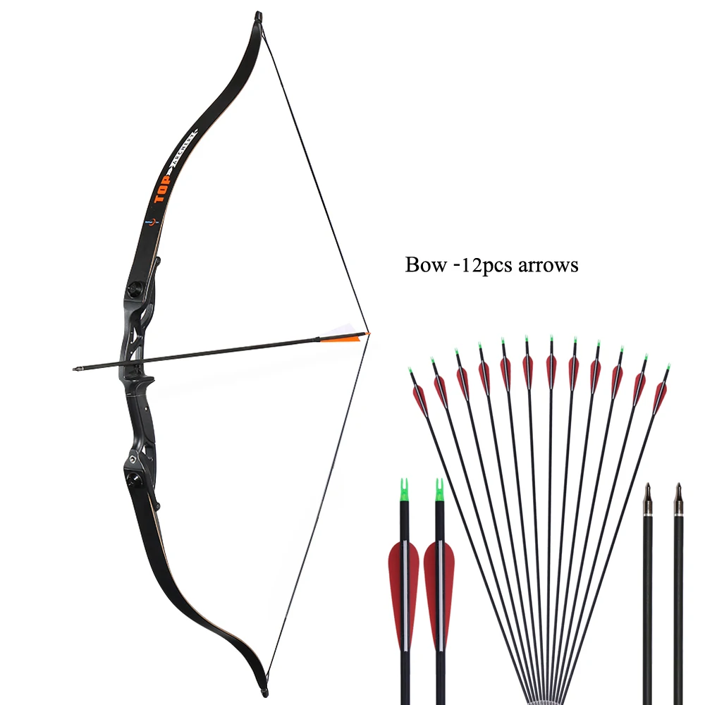 

Huntingdoor Aluminum Recurve Bow with Bow Bag 56inch Arrow Rest for Hunting Shooting Russian Warehouse Free Shipping
