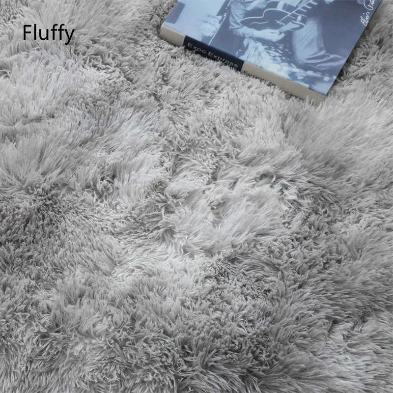 Круглые плюшевые ковер для гостиной пушистый Противоскользящий толстые