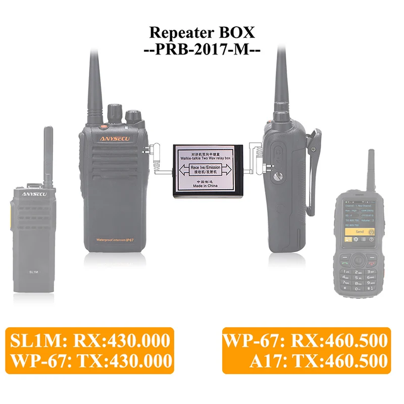 Durable RPT-2K Two-Way Relay Walkie Talkie Repeater Box M Head Baofeng UV-5R Retevis H777 Radio | Мобильные телефоны и