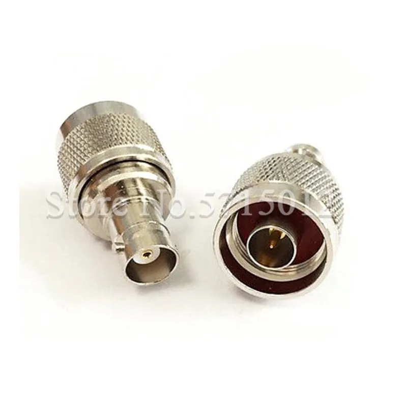 

2pcs RF Coaxial Cable Connector N/BNC-JK N Male Head Turn to BNC Famale Head Socket Adaptor Converter Pure Copper