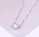 Ожерелье из стерлингового серебра 925 пробы в форме сердца, женское, свадебные украшения, длинное, ожерелье, персонализированные украшения