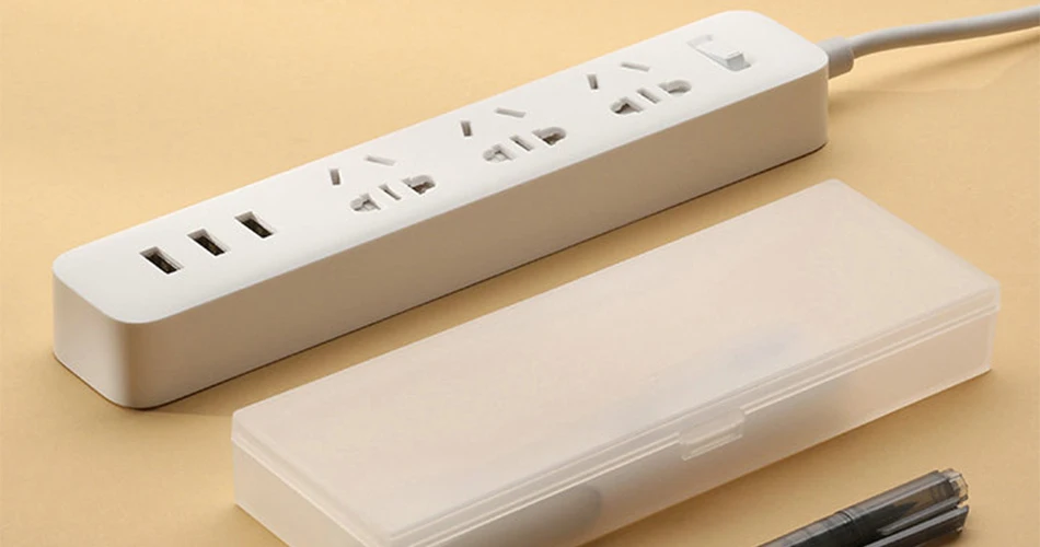 Оригинальная умная розетка Xiaomi Mijia, полоска питания 2A, быстрая зарядка, 3 USB удлинитель, 3 стандартные разъемы, Домашнее использование, usb разъем