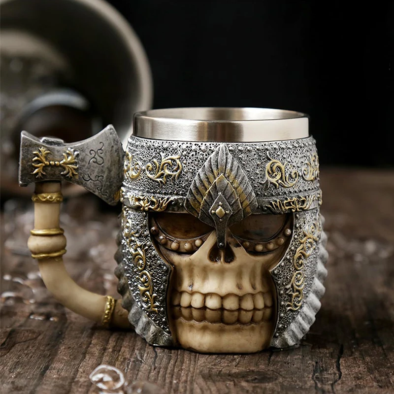 Omife Creative Skull Mug Game Of Thrones 3D Beer Cups Viking Anime Wine Tumbler Cartoon Coffee Cup Halloween Mugs Gift Drinkware