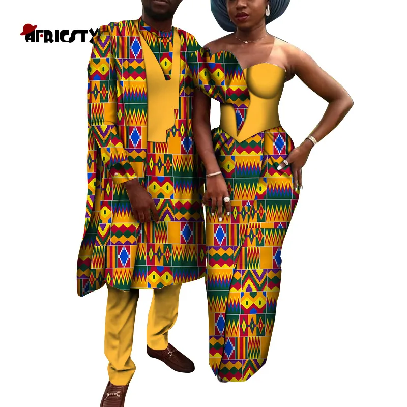 

2020 одежда для влюбленных пар, африканские платья для женщин, африканские платья для пар, комплекты рубашек и брюк, длинное платье с принтом ...