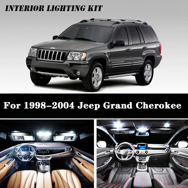 12 шт. Светодиодная лампа для Grand Cherokee светильник 1998 2004 Jeep WJ аксессуары