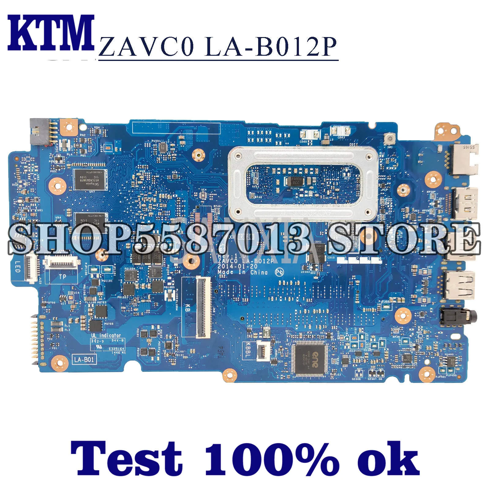 

KEFU ZAVC0 LA-B012P Laptop motherboard for Dell Inspiron 15-5547 14-5447 original mainboard I7-4500U R7-M265 2GB