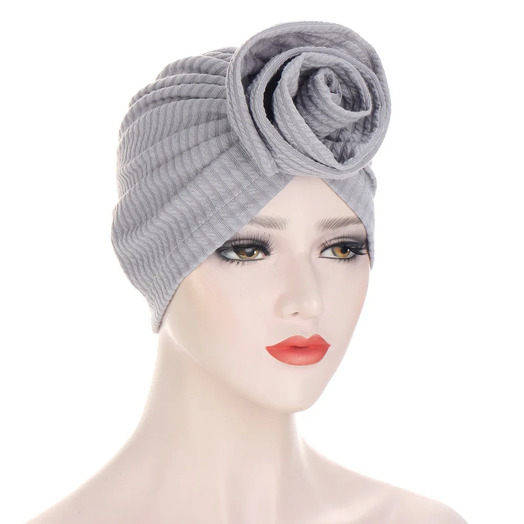 Helisopus женский тюрбан однотонный головной убор с узелком весенне осенний большой