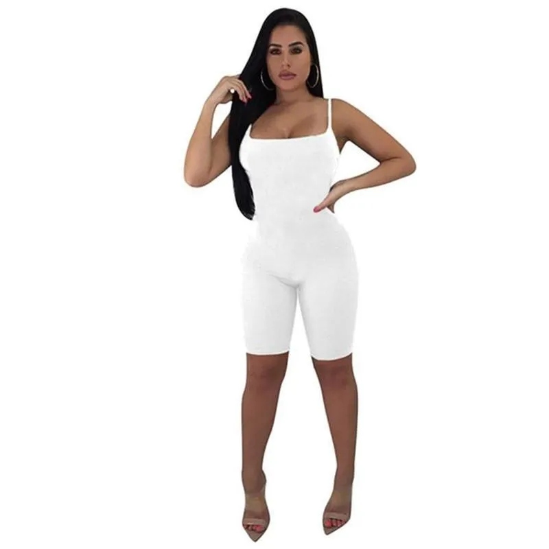 Женский слитный Облегающий комбинезон красный повседневный без бретелек