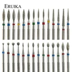 Алмазное керамическое сверло для ногтей, 29 типов, фрезы для маникюра, роторные насадки, аксессуары для очистки кутикулы, пилки для ногтей, инструменты для дизайна