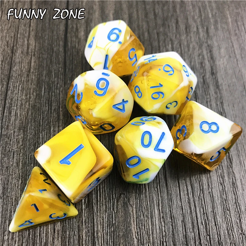 7 шт. игровые кости для игры небула d4 d6 d8 d10 d12 d20|Кубики| |