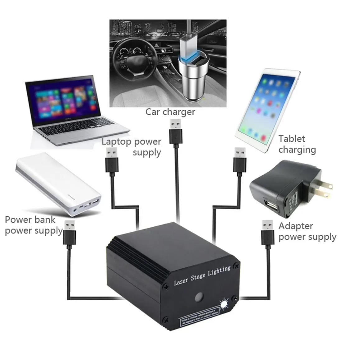 Светодиодный лазерный проектор дискотечный светильник мини-автоматическая