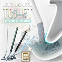 hot sale long handled toilet brush durable silicone brush golf toilet brush creative long handle toilet cleaning brush household