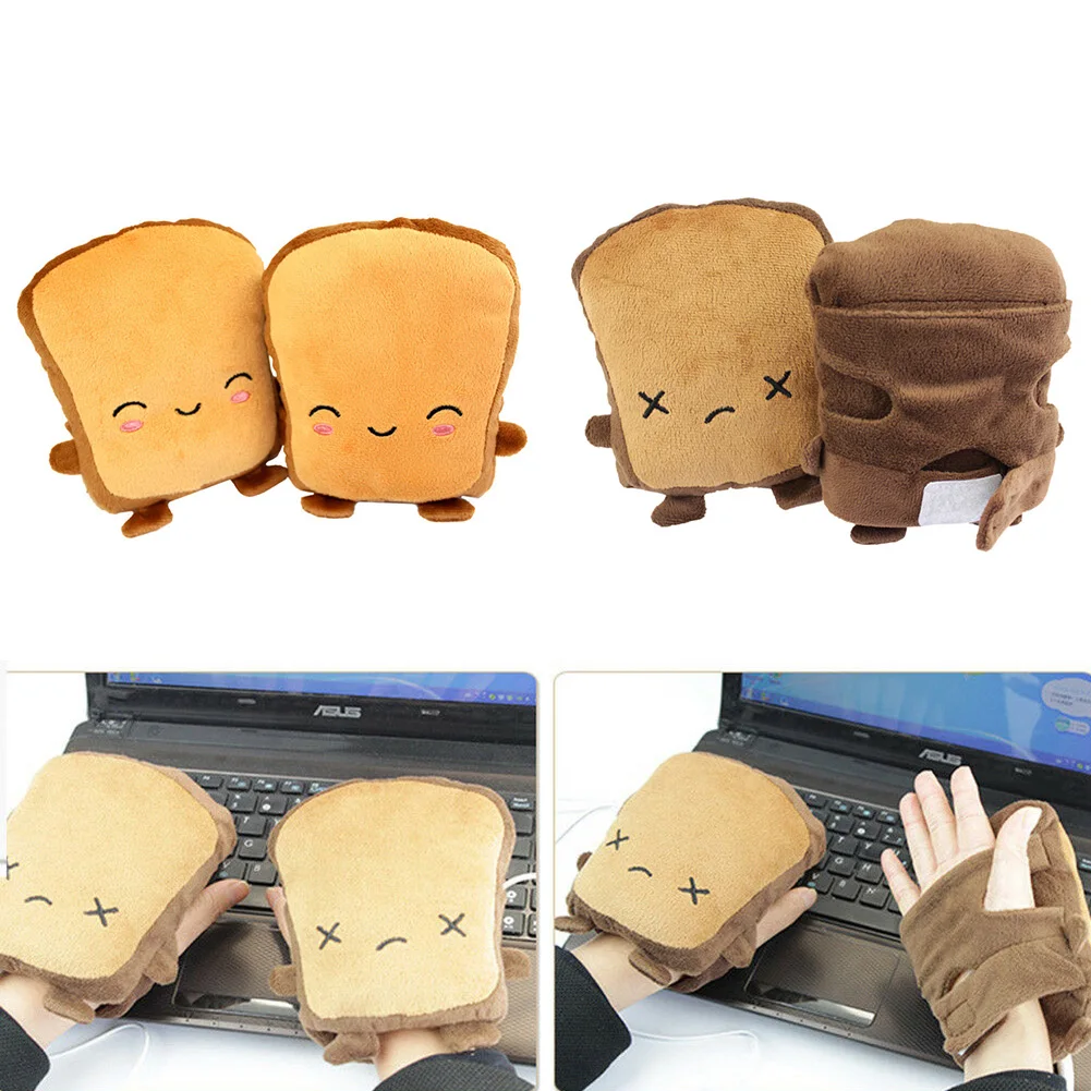 

Fingerless Warmers Heating Gloves cycling 1Pair USB Charging Hand glove