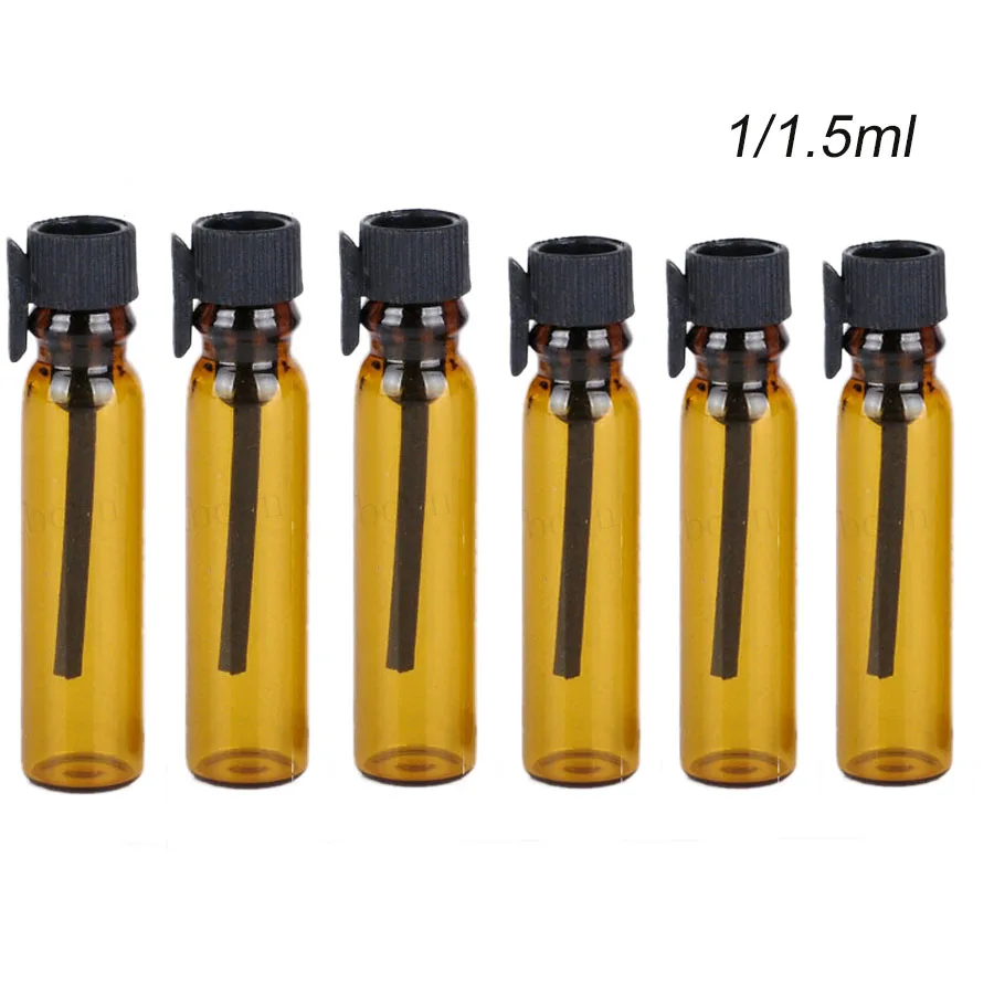 30 шт. мини Стекло духи небольшой образец флаконы парфюмерный флакон 1 мл 5 ml пустая