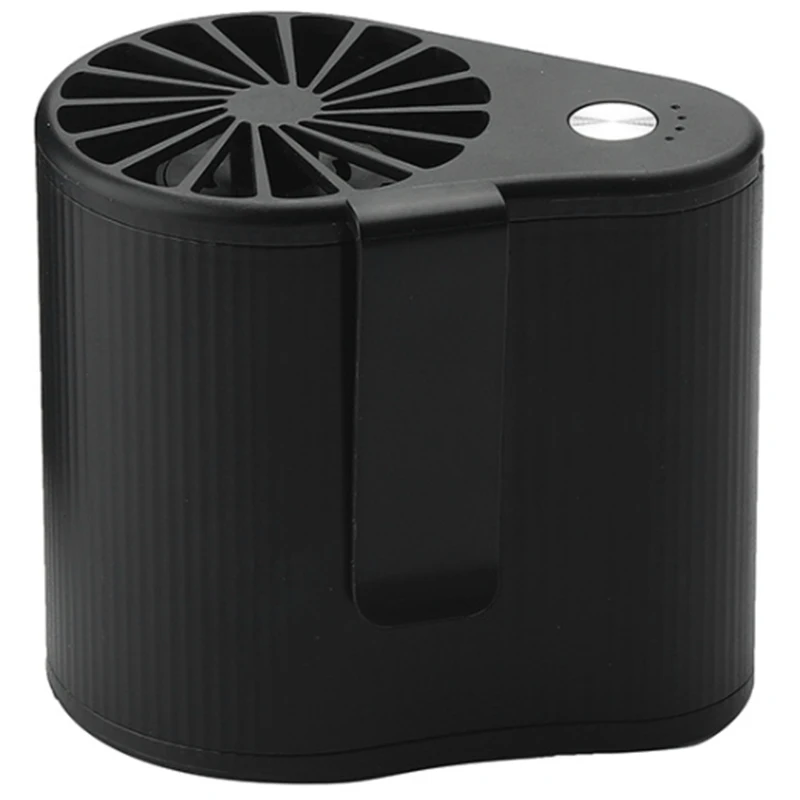 Mini Waist Hanging Fan Super Powerful Airflow Portable Air Conditioning Suit Rechargeable Battery 3 Speed Setting Black | Бытовая