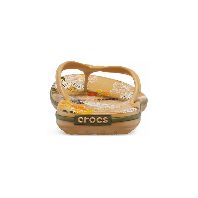 CROCS Crocband Botanical Print Flip UNISEX|Пляжные и уличные сандалии| |