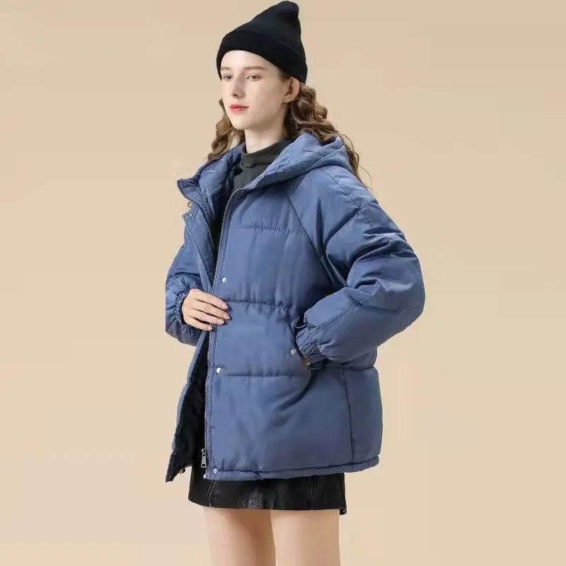 Anbenser Winter Coat Women Jacket Parkas Thick Autumn Black Oversized Purple Puffer Bubble Hooded Harajuku Outwear Loose