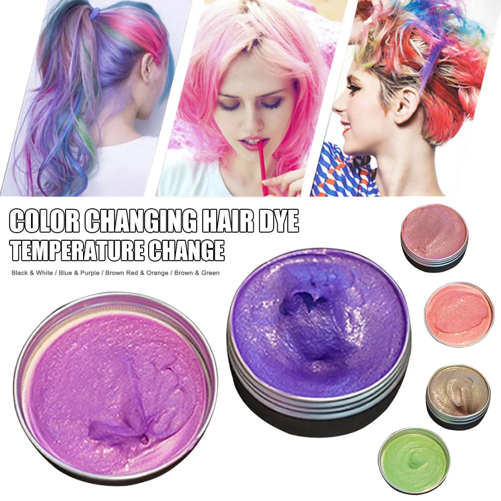 Горячая продажа температурная краска для волос меняющая цвет одноразовый