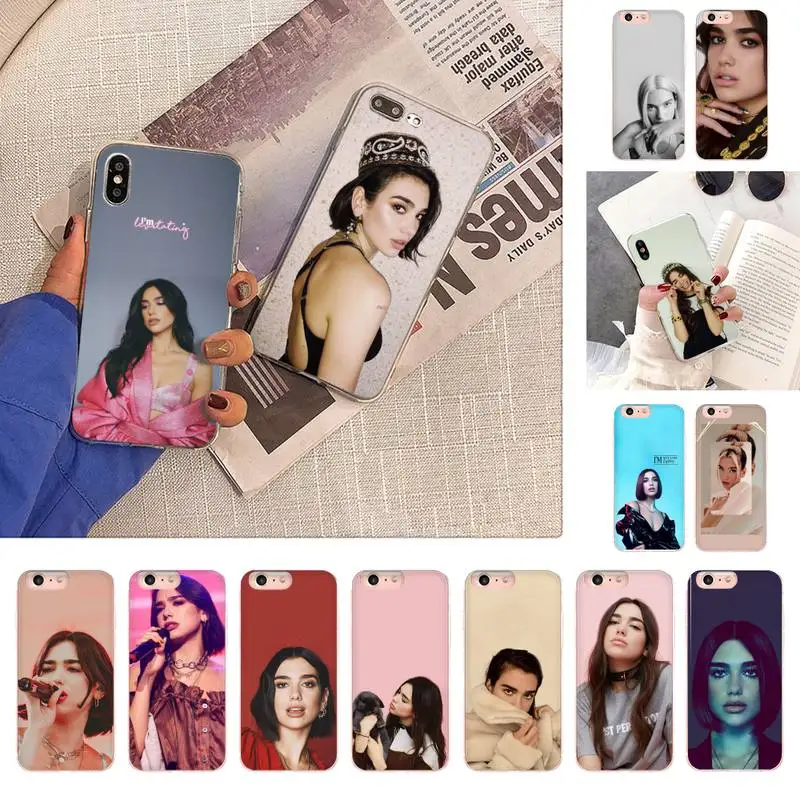 

TOPLBPCS Dua-Lipa Singer Phone Case for iPhone 11 12 13 mini pro XS MAX 8 7 6 6S Plus X 5S SE 2020 XR case