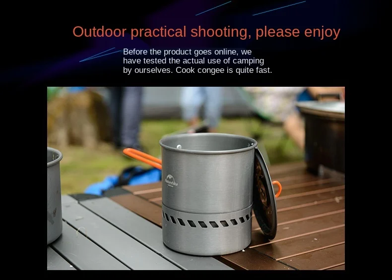 

Hot Camping Single Pot Outdoor Camping Cooking Pot Outdoor Cookware Single Pot